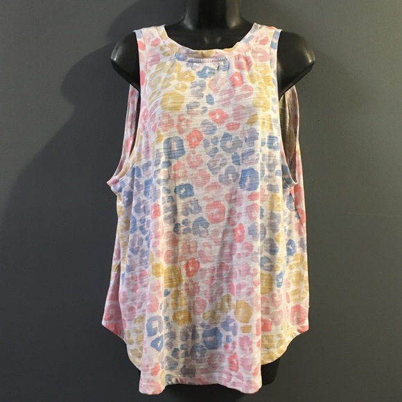 Loose fitted Pajama sleeveless colored Cheetah print size Large - Picture 2 of 8